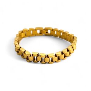 Gold Link Stretch Bracelet